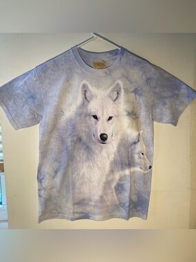 The Mountain Wolf Y2K Vintage Graphic Tie Dye T-Shirt - M